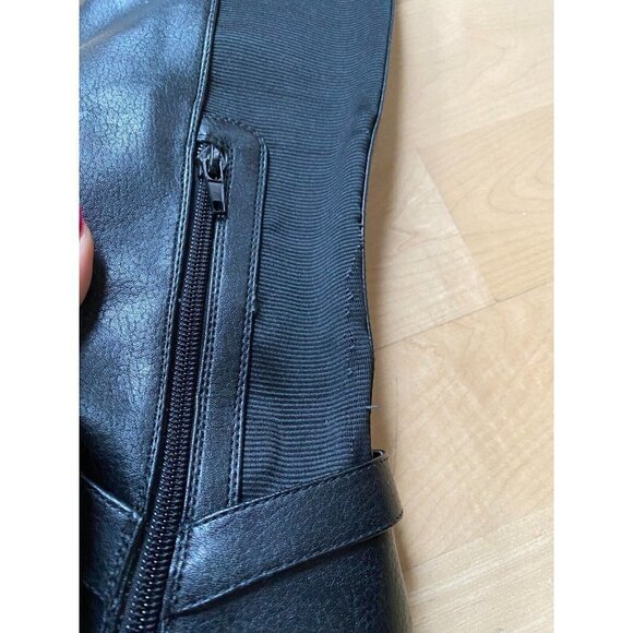 Call it Spring Women's black over the knee buckle boot sz 7 - Picture 8 of 9
